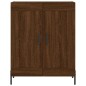 vidaXL Aparador de madera de ingeniería marrón roble 69,5x34x90 cm vidaXL Aparador de madera de ingeniería marrón roble 69,5x34x90 cm