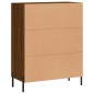 vidaXL Aparador de madera de ingeniería marrón roble 69,5x34x90 cm vidaXL Aparador de madera de ingeniería marrón roble 69,5x34x90 cm