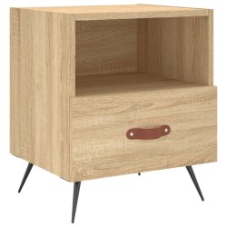 vidaXL Mesita de noche madera de ingeniería roble Sonoma 40x35x47,5 cm
