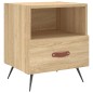 vidaXL Mesita de noche madera de ingeniería roble Sonoma 40x35x47,5 cm vidaXL Mesita de noche madera de ingeniería roble Sonoma 40x35x47,5 cm