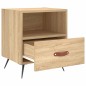 vidaXL Mesita de noche madera de ingeniería roble Sonoma 40x35x47,5 cm vidaXL Mesita de noche madera de ingeniería roble Sonoma 40x35x47,5 cm