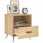 vidaXL Mesita de noche madera de ingeniería roble Sonoma 40x35x47,5 cm vidaXL Mesita de noche madera de ingeniería roble Sonoma 40x35x47,5 cm