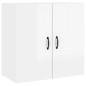 vidaXL Armario pared madera contrachapada blanco brillo 60x31x60 cm vidaXL Armario pared madera contrachapada blanco brillo 60x31x60 cm