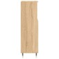 vidaXL Armario de baño madera contrachapada roble Sonoma 30x30x100 cm vidaXL Armario de baño madera contrachapada roble Sonoma 30x30x100 cm