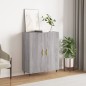 vidaXL Aparador de madera de ingeniería gris Sonoma 69,5x34x90 cm vidaXL Aparador de madera de ingeniería gris Sonoma 69,5x34x90 cm