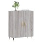 vidaXL Aparador de madera de ingeniería gris Sonoma 69,5x34x90 cm vidaXL Aparador de madera de ingeniería gris Sonoma 69,5x34x90 cm