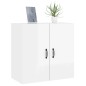 vidaXL Armario pared madera contrachapada blanco brillo 60x31x60 cm vidaXL Armario pared madera contrachapada blanco brillo 60x31x60 cm