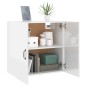 vidaXL Armario pared madera contrachapada blanco brillo 60x31x60 cm vidaXL Armario pared madera contrachapada blanco brillo 60x31x60 cm