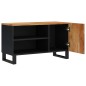 vidaXL Mueble de TV madera acacia y madera contrachapada 80x33x46 cm vidaXL Mueble de TV madera acacia y madera contrachapada 80x33x46 cm