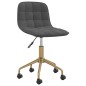 vidaXL Sillas de comedor giratorias 4 unidades terciopelo gris oscuro vidaXL Sillas de comedor giratorias 4 unidades terciopelo gris oscuro