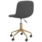 vidaXL Sillas de comedor giratorias 4 unidades terciopelo gris oscuro vidaXL Sillas de comedor giratorias 4 unidades terciopelo gris oscuro