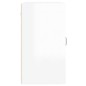 vidaXL Armario pared madera contrachapada blanco brillo 60x31x60 cm vidaXL Armario pared madera contrachapada blanco brillo 60x31x60 cm