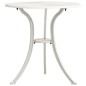 vidaXL Mesa y sillas de bistró 3 piezas aluminio fundido blanco vidaXL Mesa y sillas de bistró 3 piezas aluminio fundido blanco