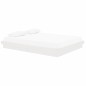 vidaXL Estructura de cama madera maciza blanca King Size 150x200 cm vidaXL Estructura de cama madera maciza blanca King Size 150x200 cm