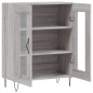 vidaXL Aparador de madera de ingeniería gris Sonoma 69,5x34x90 cm vidaXL Aparador de madera de ingeniería gris Sonoma 69,5x34x90 cm