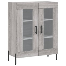 vidaXL Aparador de madera de ingeniería gris Sonoma 69,5x34x90 cm
