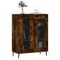 vidaXL Aparador de madera de ingeniería roble ahumado 69,5x34x90 cm vidaXL Aparador de madera de ingeniería roble ahumado 69,5x34x90 cm