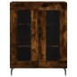 vidaXL Aparador de madera de ingeniería roble ahumado 69,5x34x90 cm vidaXL Aparador de madera de ingeniería roble ahumado 69,5x34x90 cm