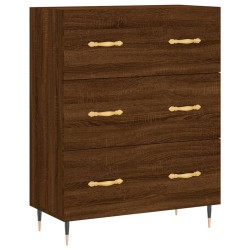 vidaXL Aparador de madera de ingeniería marrón roble 69,5x34x90 cm