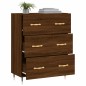 vidaXL Aparador de madera de ingeniería marrón roble 69,5x34x90 cm vidaXL Aparador de madera de ingeniería marrón roble 69,5x34x90 cm