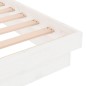 vidaXL Estructura de cama madera maciza blanca King Size 150x200 cm vidaXL Estructura de cama madera maciza blanca King Size 150x200 cm