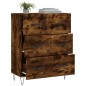 vidaXL Aparador de madera de ingeniería roble ahumado 69,5x34x90 cm vidaXL Aparador de madera de ingeniería roble ahumado 69,5x34x90 cm