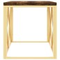 vidaXL Mesa de centro acero inoxidable y madera maciza reciclada vidaXL Mesa de centro acero inoxidable y madera maciza reciclada