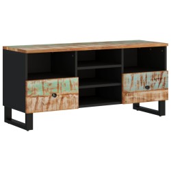 vidaXL Mueble de TV madera reciclada madera de ingeniería 100x33x46 cm