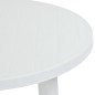 vidaXL Mesa de jardín de plástico blanco 89 cm vidaXL Mesa de jardín de plástico blanco 89 cm