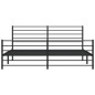 vidaXL Estructura de cama cabecero y pie de cama metal negro 183x213cm vidaXL Estructura de cama cabecero y pie de cama metal negro 183x213cm