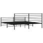 vidaXL Estructura de cama cabecero y pie de cama metal negro 183x213cm vidaXL Estructura de cama cabecero y pie de cama metal negro 183x213cm