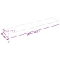 vidaXL Estante de pared madera roble tratada marrón oscuro 100x20x6 cm vidaXL Estante de pared madera roble tratada marrón oscuro 100x20x6 cm