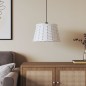 vidaXL Pantalla para lámpara de techo mimbre blanco Ø38x23 cm vidaXL Pantalla para lámpara de techo mimbre blanco Ø38x23 cm