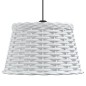 vidaXL Pantalla para lámpara de techo mimbre blanco Ø38x23 cm vidaXL Pantalla para lámpara de techo mimbre blanco Ø38x23 cm