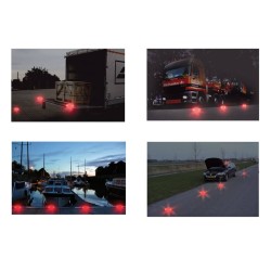 ProPlus Discos de advertencia con 16 LEDs naranja