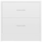 vidaXL Mesita de noche madera contrachapada blanco brillo 40x30x40 cm vidaXL Mesita de noche madera contrachapada blanco brillo 40x30x40 cm