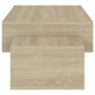 vidaXL Mesa de centro madera contrachapada roble Sonoma 105x55x32 cm