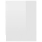 vidaXL Mesita de noche madera contrachapada blanco brillo 40x30x40 cm vidaXL Mesita de noche madera contrachapada blanco brillo 40x30x40 cm
