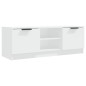 vidaXL Mueble de TV madera contrachapada blanco 102x35x36,5 cm vidaXL Mueble de TV madera contrachapada blanco 102x35x36,5 cm