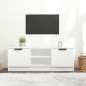 vidaXL Mueble de TV madera contrachapada blanco 102x35x36,5 cm vidaXL Mueble de TV madera contrachapada blanco 102x35x36,5 cm