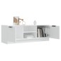 vidaXL Mueble de TV madera contrachapada blanco 102x35x36,5 cm vidaXL Mueble de TV madera contrachapada blanco 102x35x36,5 cm