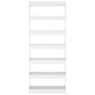 vidaXL Estantería/divisor madera ingeniería blanco brillo 80x30x198 cm vidaXL Estantería/divisor madera ingeniería blanco brillo 80x30x198 cm