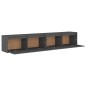 vidaXL Armario de pared 2 uds madera maciza de pino gris 100x30x35 cm vidaXL Armario de pared 2 uds madera maciza de pino gris 100x30x35 cm