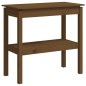 vidaXL Mesa consola de madera maciza de pino marrón miel 80x40x75 cm vidaXL Mesa consola de madera maciza de pino marrón miel 80x40x75 cm