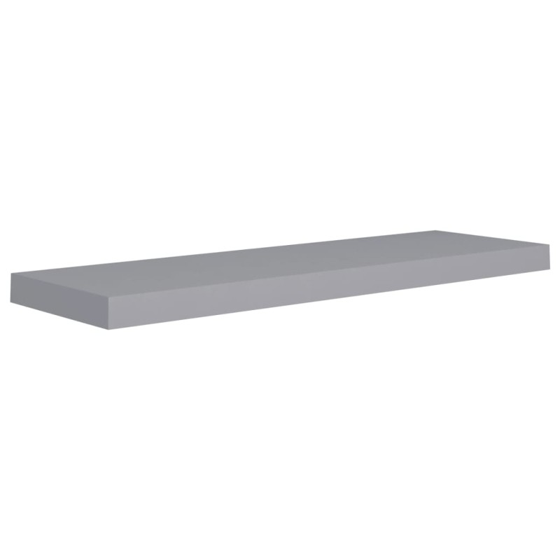 vidaXL Estantes flotantes de pared 4 uds MDF gris 80x23,5x3,8 cm vidaXL Estantes flotantes de pared 4 uds MDF gris 80x23,5x3,8 cm