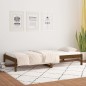 vidaXL Sofá cama de madera maciza de pino marrón miel 90x190 cm vidaXL Sofá cama de madera maciza de pino marrón miel 90x190 cm