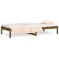 vidaXL Sofá cama de madera maciza de pino marrón miel 90x190 cm vidaXL Sofá cama de madera maciza de pino marrón miel 90x190 cm