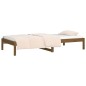 vidaXL Sofá cama de madera maciza de pino marrón miel 90x190 cm vidaXL Sofá cama de madera maciza de pino marrón miel 90x190 cm