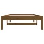 vidaXL Sofá cama de madera maciza de pino marrón miel 90x190 cm vidaXL Sofá cama de madera maciza de pino marrón miel 90x190 cm
