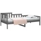 vidaXL Sofá cama madera maciza de pino gris 90x200 cm vidaXL Sofá cama madera maciza de pino gris 90x200 cm